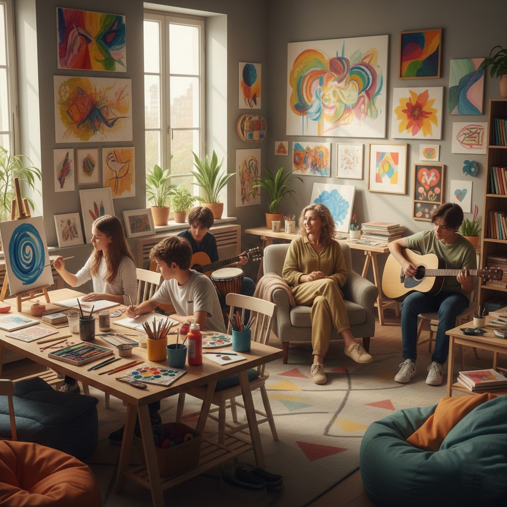 العلاج بالفن والموسيقى في دار كيان